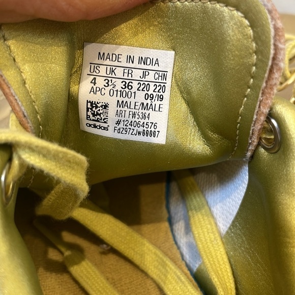 Adidas Originals Stan Smith Legacy Sneaker Gold Metallic kids women’s size US4 - Picture 11 of 12